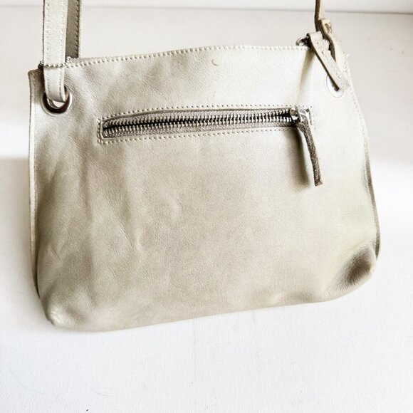 Roots Light Grey Beige Small Classic Crossbody Bag - Picture 5 of 10